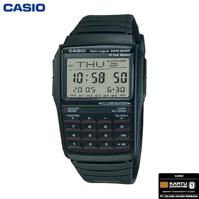 JAM TANGAN PRIA CASIO DATABANK DBC-32-1A ORINAL - DBC32 HITAM