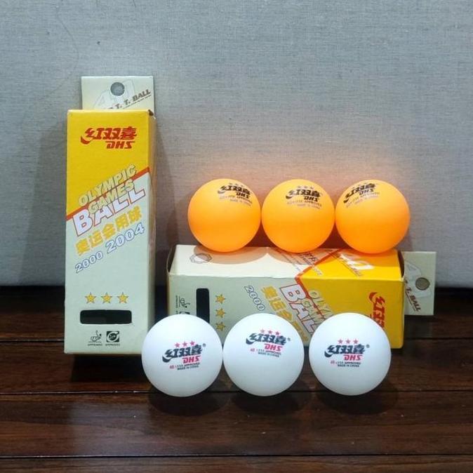 BOLA PINGPONG TENIS MEJA DHS 1 KOTAK ISI 3 PCS - 3STAR MURAH GROSIR