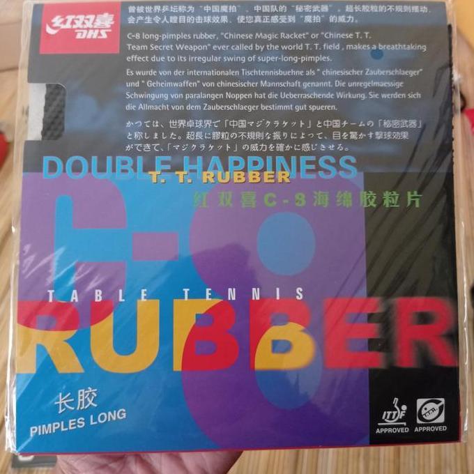 KARET TENIS MEJA BINTIK DHS C8 OX