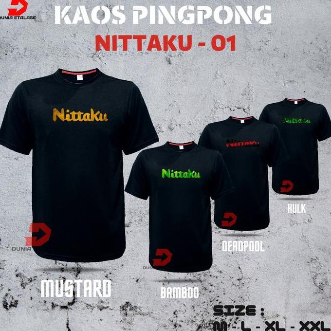 KPNH01 - KAOS PINGPONG BAJU TENIS MEJA NITTAKU PREMIUM SABLON DTF