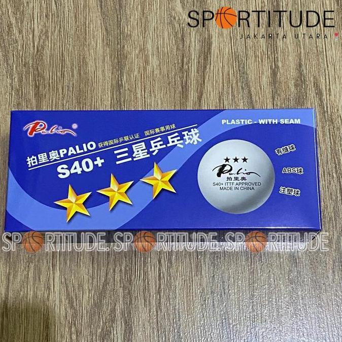 Bola Pingpong Palio Bola Tenis Meja Palio 3 star 40+ isi 10