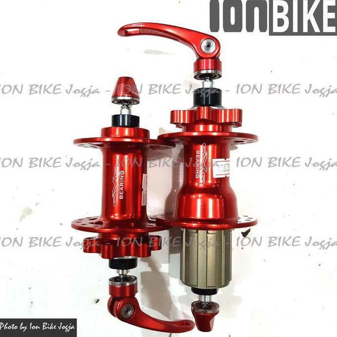 Hub Freehub Oxo Pro 32 Hole Red Sepeda Mtb 4 Bearing Jangkrik 32H
