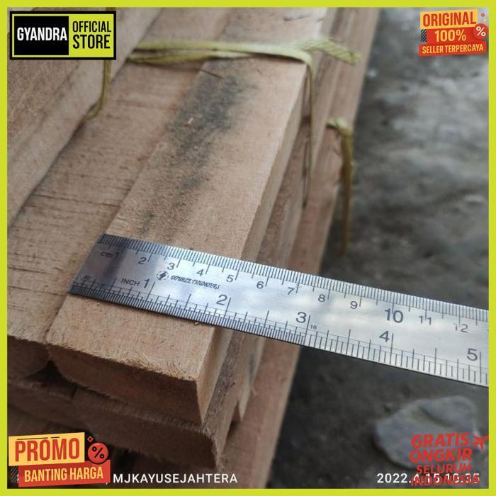 New Kaso Rangka Bantalan Decking Kayu Bengkirai Kalimantan Batangan Uk 3 X 5 X 200 - 400 Cm