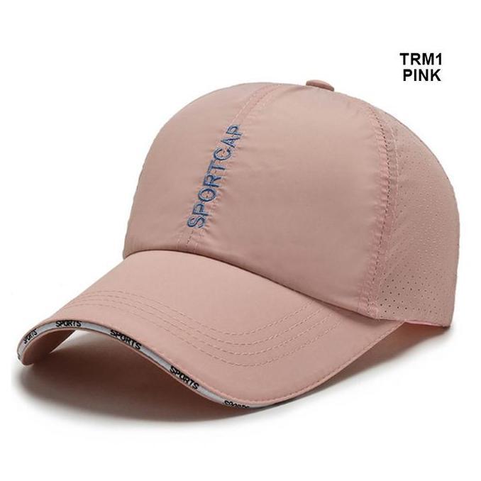 Yarra Topi Pria Baseball Sport Cap Outdoor Polos Pengait Cakop Tebal Bahan Parasut Trm