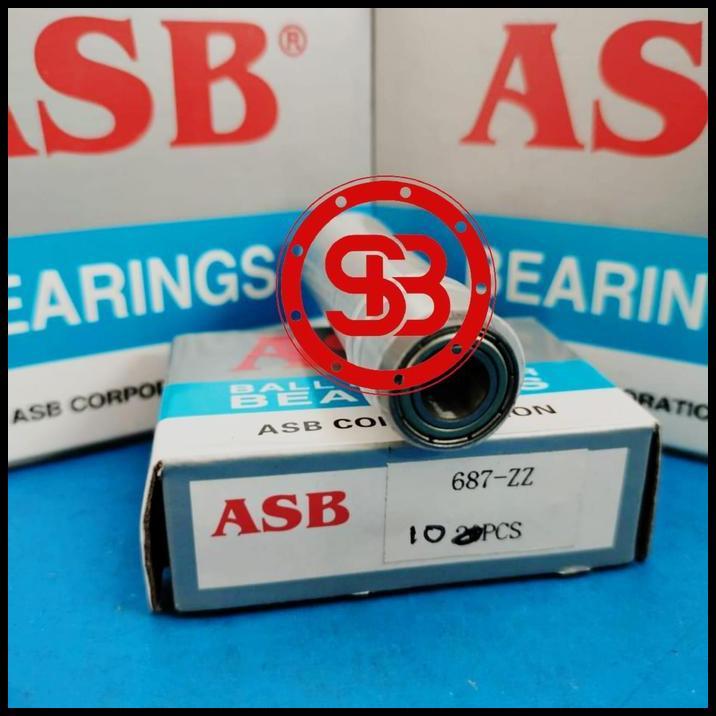 HOT DEAL BEARING 687 ZZ ASB 687ZZ (HARGA PER BIJI) 