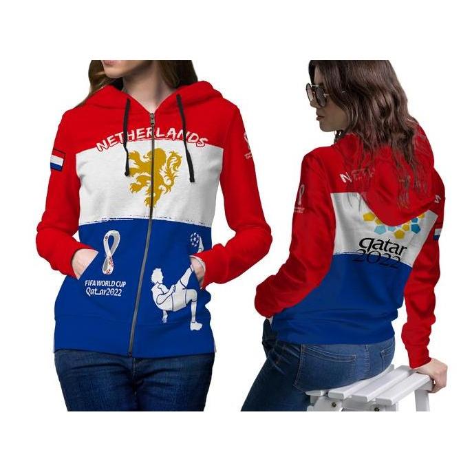 jaket piala dunia belanda / hoodie piala dunia dunia / jaket fifa world cup 2022