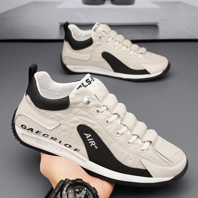 DISKON SEPATU PRIA SNEAKERS SOL RUBBER KARET TERBARU KEREN BUAT GAYA TREN SAAT INI SEPATU COWOK LEAT