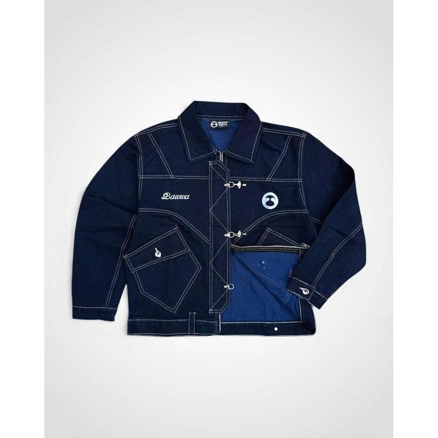 Bawwa | Jaket DENIM WASH (BAHAN TEBAL) FIREMAN CLASP | BECKMAN SERIES | Jaket FIREMAN CLASP