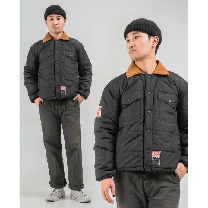 FUJI1995 COLUMBIA BLACK PUFFER JACKET