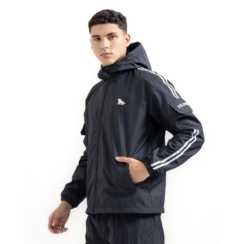 DELIRIUM Jaket Varsity Runner Zipp Pocket Hoodie Unisex