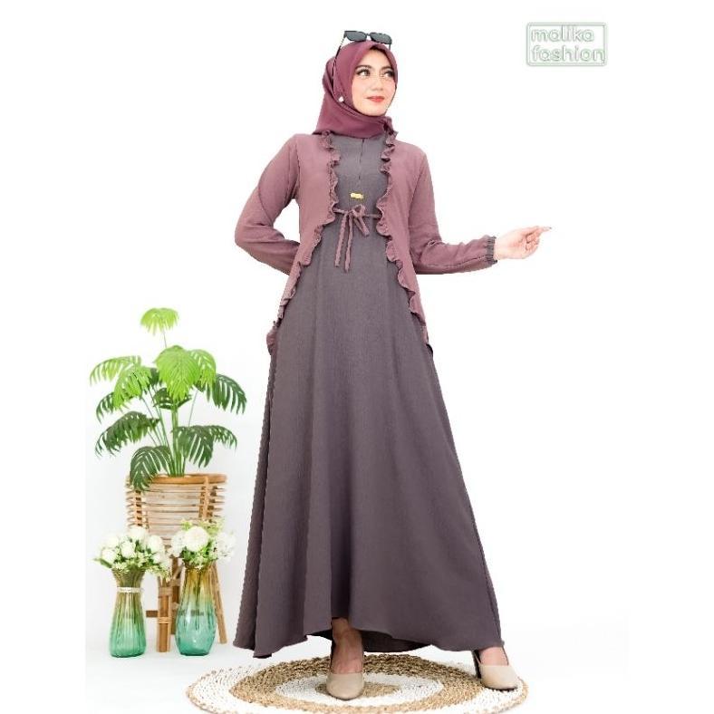 Aliyah Dress Baju Gamis Pesta Kondangan Mewah Elegan Model Rompi