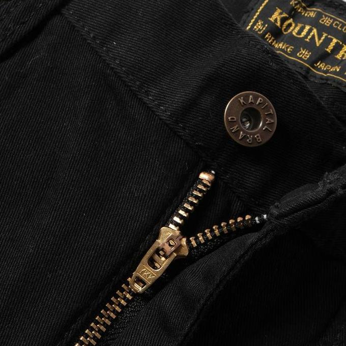 Celana Denim Kapital Kountry Smiley Pants Black Orinal - LIMITED