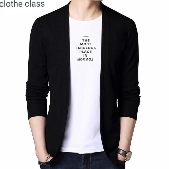 Blazer Pria Cotton Rajut Halus / Cardan Pria Cotton Rajut premium Knitwear Sweater