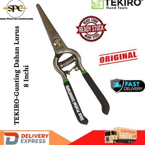 TEKIRO-Gunting Dahan Lurus UK 8inchi - Alat Gunting Tanaman - ORIGINAL