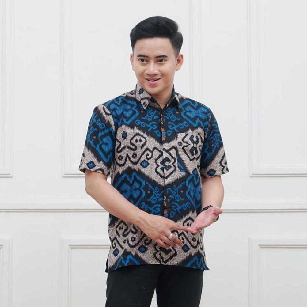 Baju Couple Keluarga Songket VIOLA Biru Baju Natal Couple Keluarga Baju Lebaran Couple Keluarga