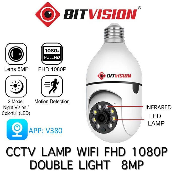 L31 KAMERA CCTV LAMPU IP WIRELESS PANORAMA FISHEYE 360 (BOHLAM / BULB)