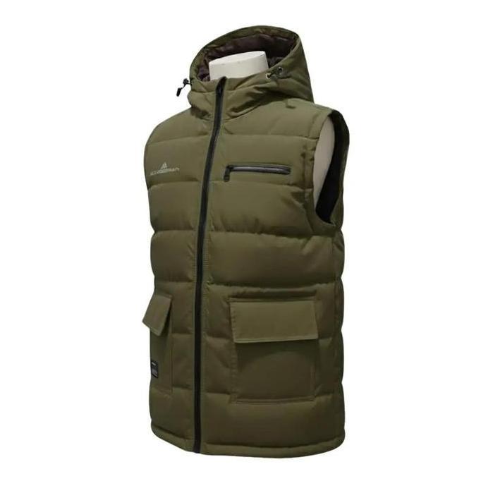 KICKZOOGAR Rompi Distro Hoodie Hijau Parasut Keren untuk Pria Kasual Tebal Bahan Mayer & Corak Paras