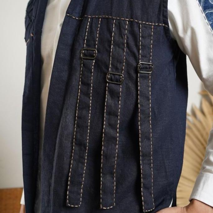 NEU MEN  Vest Pria Antariksa Vest  Vest Pria Bahan Denim Premium