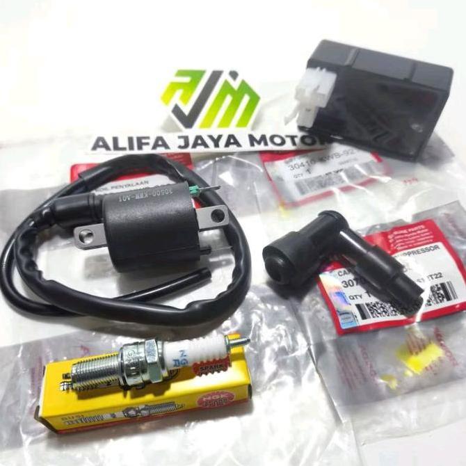 Koil + Cdi + Tutup Busi + Busi Blade 110 Revo Absolute Old/Lama