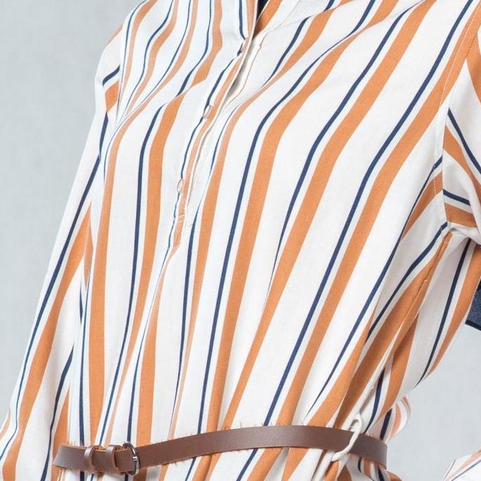 Flamoush Keszel Brown Kemeja Casual Wanita