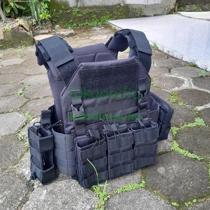 Tactical Vest Airsoft Plate carrier Rompi TNI Polri Kevlar Anti Peluru