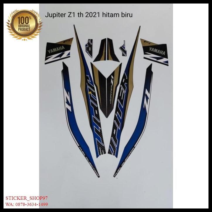 HOT DEAL (ORI) STRIPING YAMAHA JUPITER Z1 TH 2021 HITAM BIRU KUALITAS ORIGINAL 