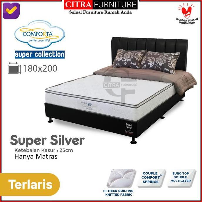 Comforta Spring bed Super Fit Silver 180x200 - Hanya Matras Springbed