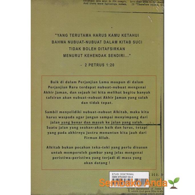 Alkitab Bukan Teka-Teki. T. J. Boersma. Ulasan kritis tafsiran nubuat akhir jaman. Zaman.