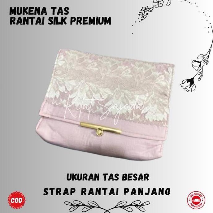 Mukena Dewasa Satin Silk Tas Rantai Premium - Model Terbaru - Mukenah, Muslim