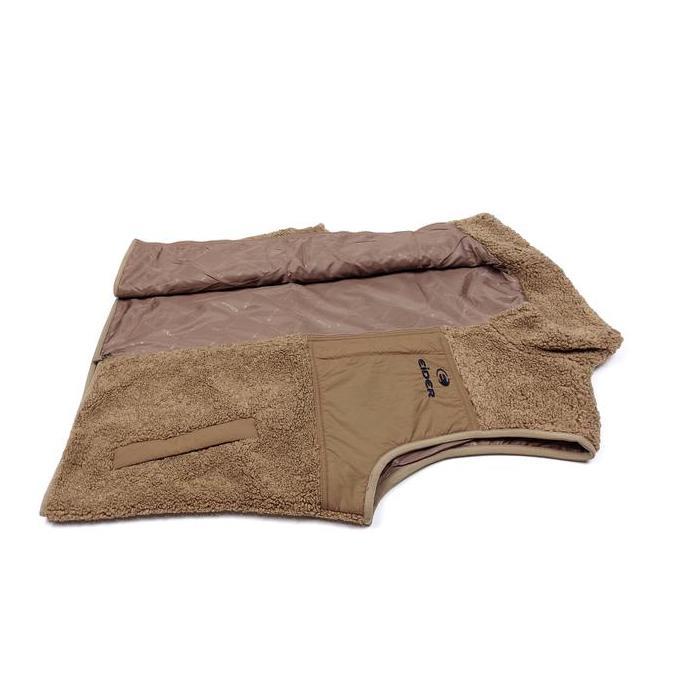 rompi motor pria EIDER Marv V Boa Vest fleece brown