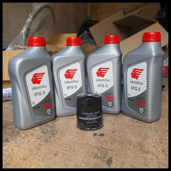 GRATIS ONGKIR 0W-20 IDEMITSU PAKET OLI 4 LITER + FILTER OLI MITSUBISHI 0W20 