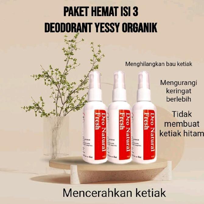 ISI 3 Deodorant spray tawas original tanpa alkohol untuk ketiak dan bau badan kaki untuk Perempuan d