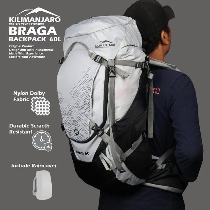 Tas Gunung Braga 60 L - Tas Carrier BRAGA 60L - Keril 60L