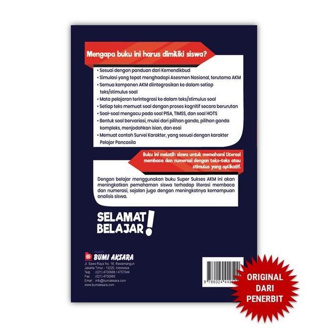 Tokomasedi_ - Buku Super Sukses Akm Sma Ma - Literasi Membaca Dan Numerasi - Bumi Aksara Siswa