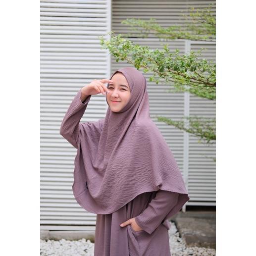 Ameera Abaya set khimar standar