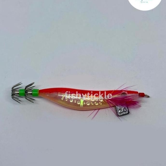 Umpan Pancing Cumi Model Udang Squid Jig 10 CM Berat Timah 2.0 - Harga PER 5 PCS
