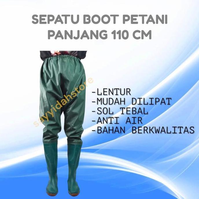 Boots Karet Panjang 110Cm Sepatu Sawah Sepatu Boots Karet Panjang
