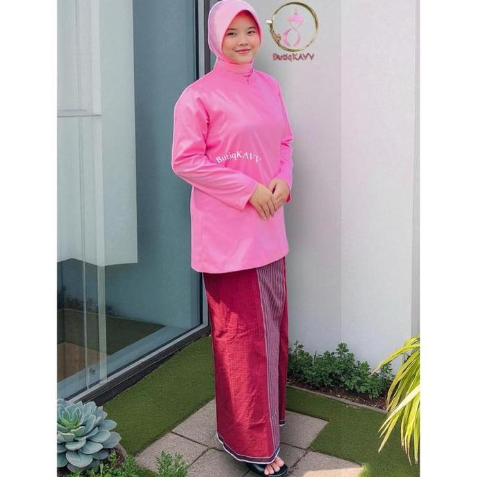 PSR Bhayangkari Pink Muda Sudah Jadi (Kutubaru / Kurung) Size S-Jumbo