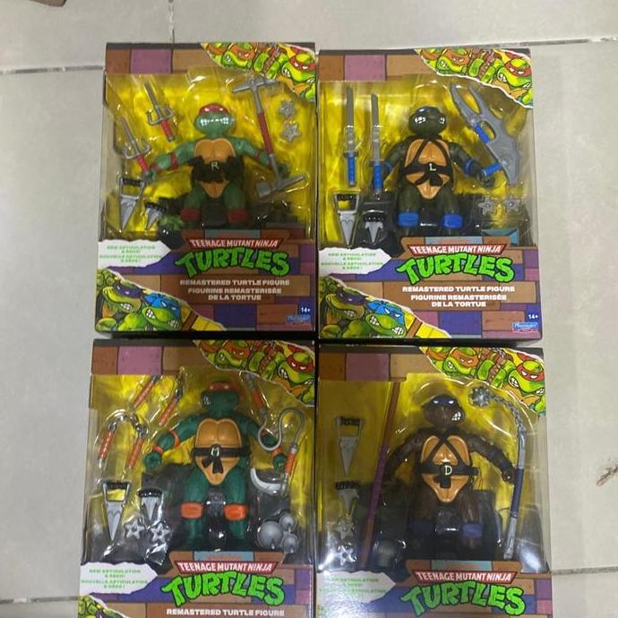Playmates TMNT Teenage Mutant Ninja Turtles 40th Anniversary 1988 set of 4
