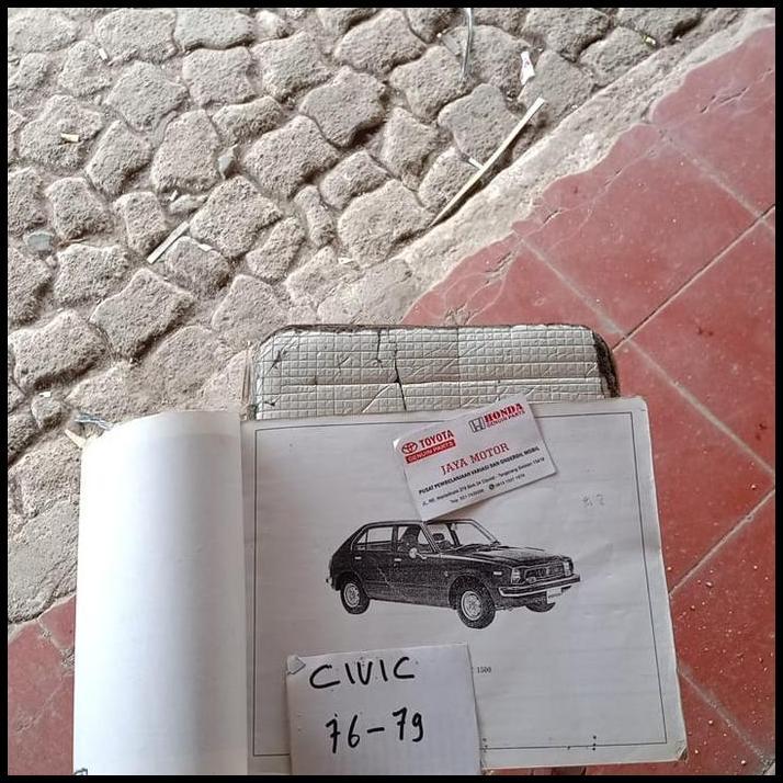 TERLARIS BUKU KATALOG MOBIL HONDA CIVIC 1976-1979 COPIAN BEKAS PAKAI 