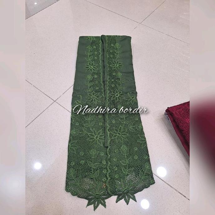 Termurah  Bahan Kebaya Bordir Manual Khas Bukittinggi Sumatra Barat