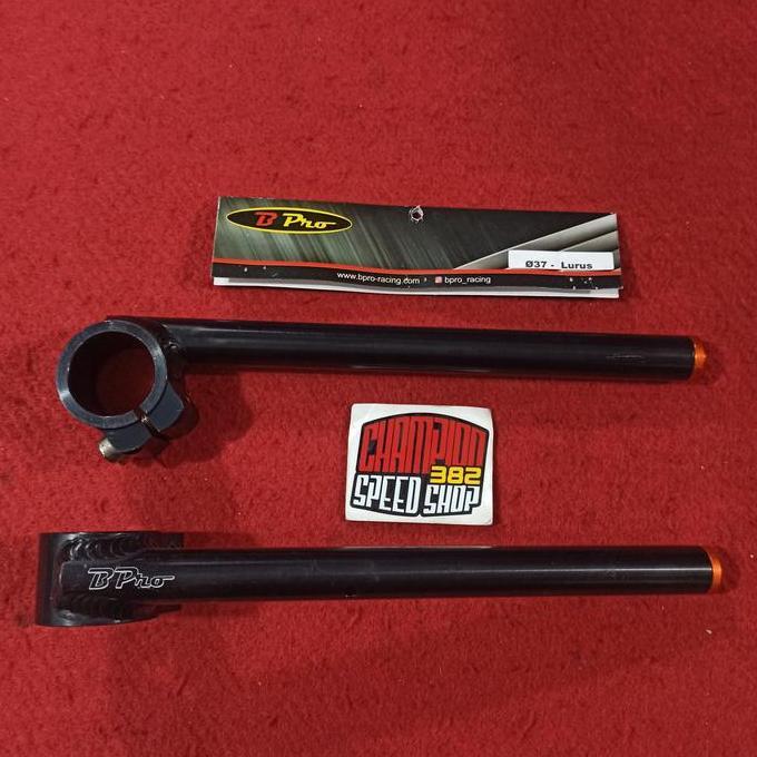 OK STANG JEPIT BPRO 37MM 0 DERAJAT LURUS NINJA 250 250R 250FI FI RR MONO ''