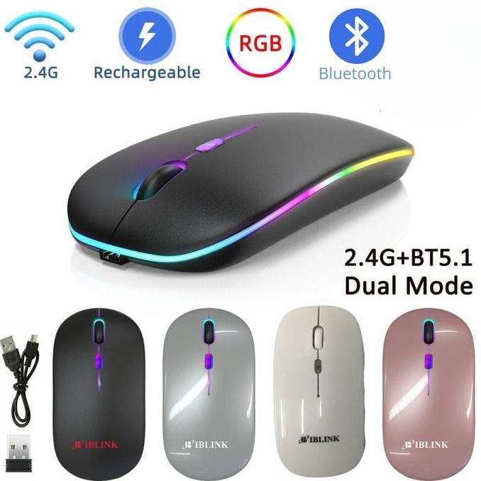 Mouse Wireless Bluetooth RGB Mouse Optical 2.5Ghz Receiver USB Best