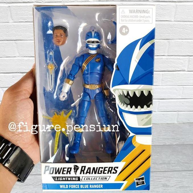 HASBRO POWER RANGERS LIGHTNING COLLECTION WILD FORCE BLUE RANGER SUPER