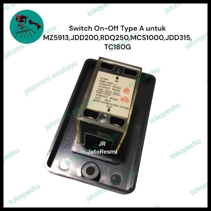 TERMURAH SWITCH ON-OFF TYPE A UNTUK BOR DUDUK BAND SAW MESIN BUBUT KAYU ETC 