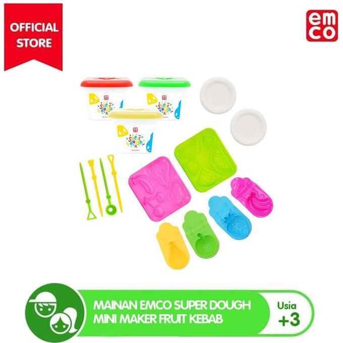 Mainan EMCO Super Dough Mini Maker Fruit Kebab