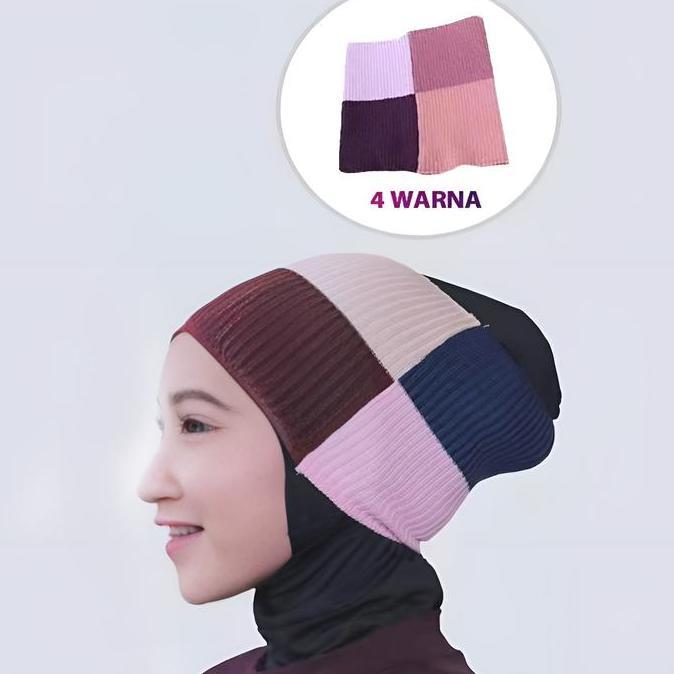 Dalaman Kerudung Inner Ciput Bandana Rajut Premium Ciput Kupluk Serut Ciput Brukat Panjang Motif Nan