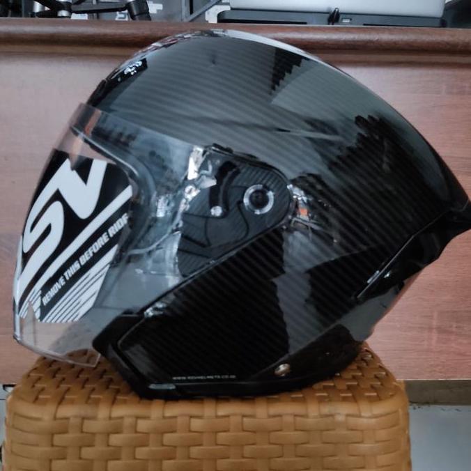 '' HELM RSV NEW WINDTAIL CARBON HALF FACE RSV WINDTAIL MOTORCYCLE ''