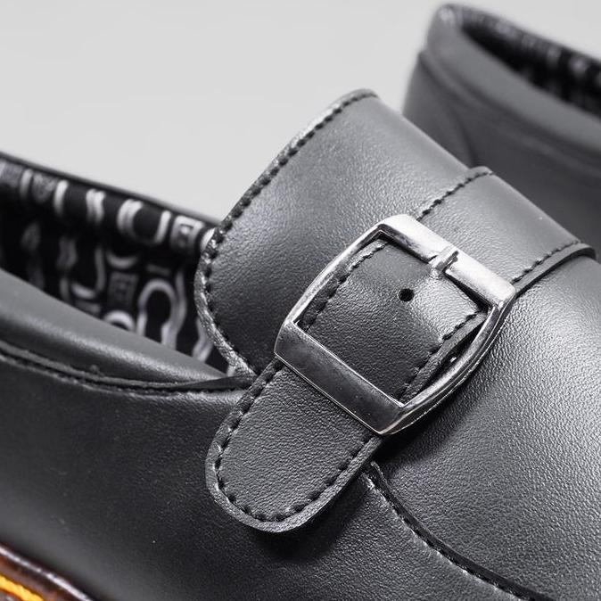 Sepatu Formal Unisex Casual Pantofel Slip on Prodo Belida Hitam