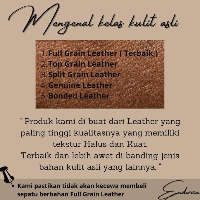 Sepatu Wingtip Pria Pantofel Formal Kantor Hitam Pria Kulit Asli Ori